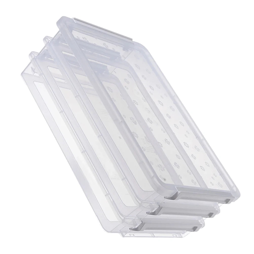 2pcs Multilayers Transparent Storage Box Clear Plastic Document Paper Filling Case – Clear-View Organization for Flexible Room-to-Room Use