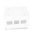 Double Storage Box Desktop Boxes Bins Table Shelf Office White – Everyday Household Format for Flexible Room-to-Room Use
