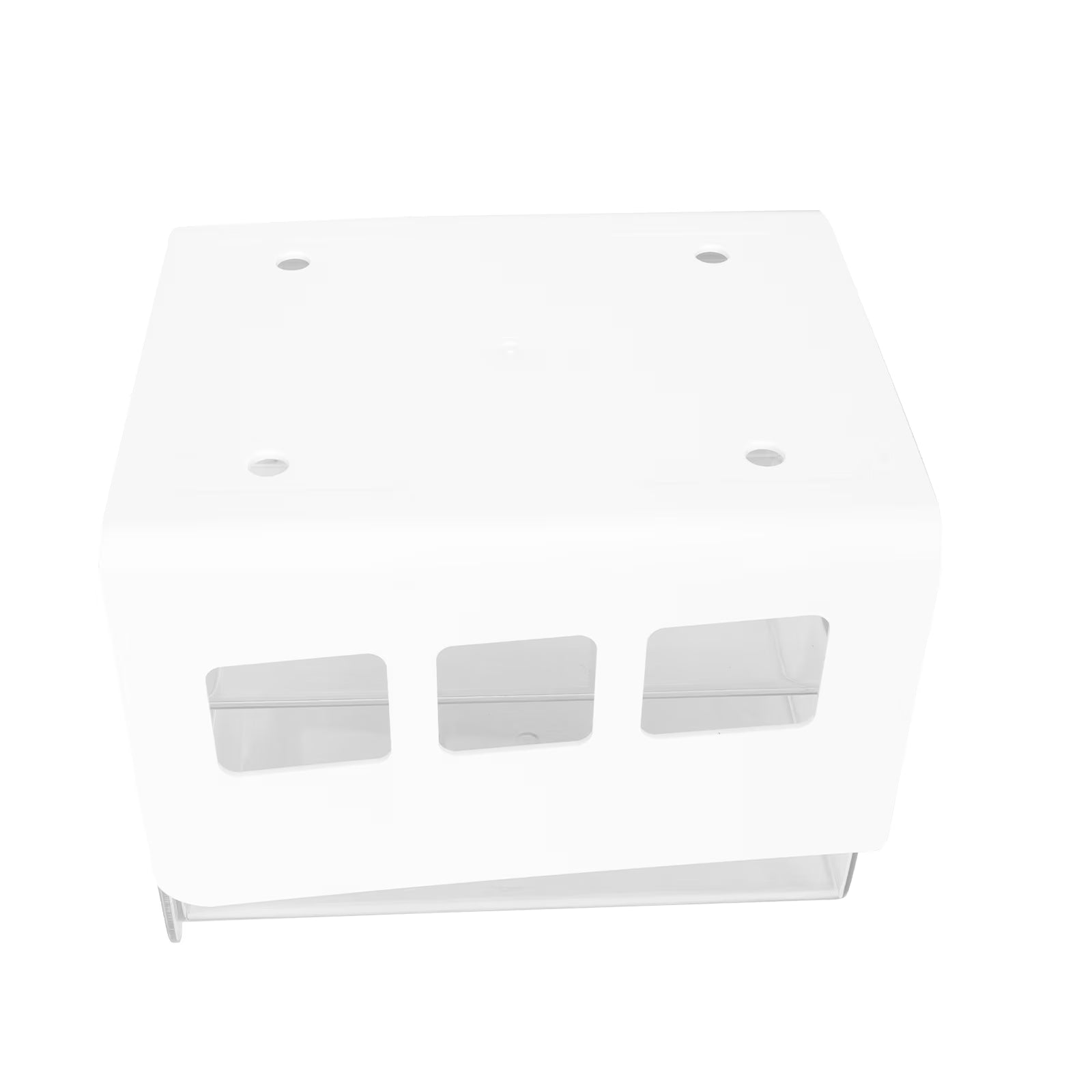 Double Storage Box Desktop Boxes Bins Table Shelf Office White – Multiroom Organization Format for Flexible Room-to-Room Use