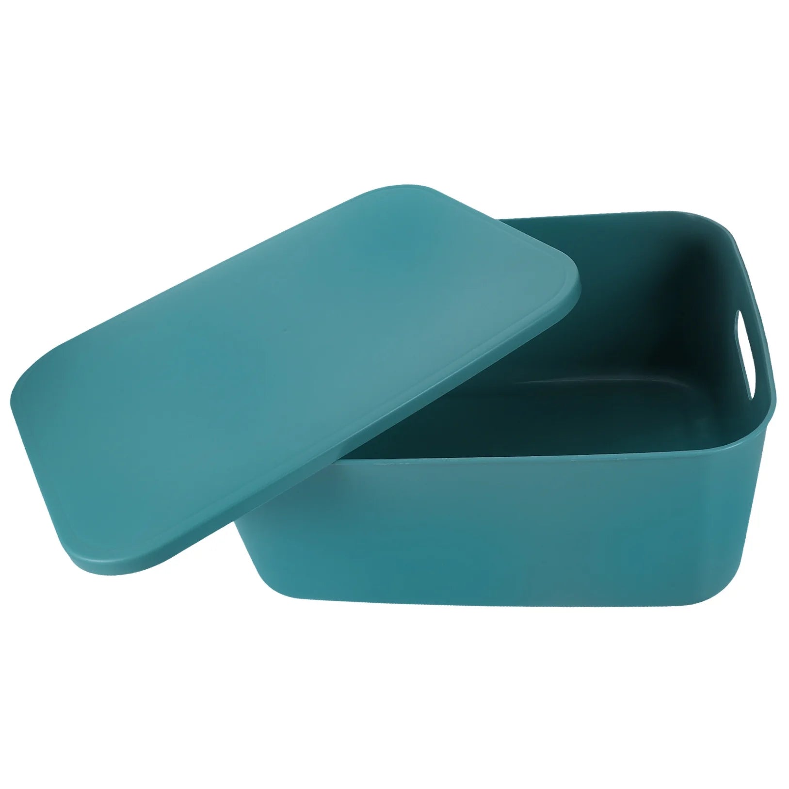 Extra Large with Lid Easy to Hold Storage Bin Office Box – Secure Lid Design for Flexible Room-to-Room Use