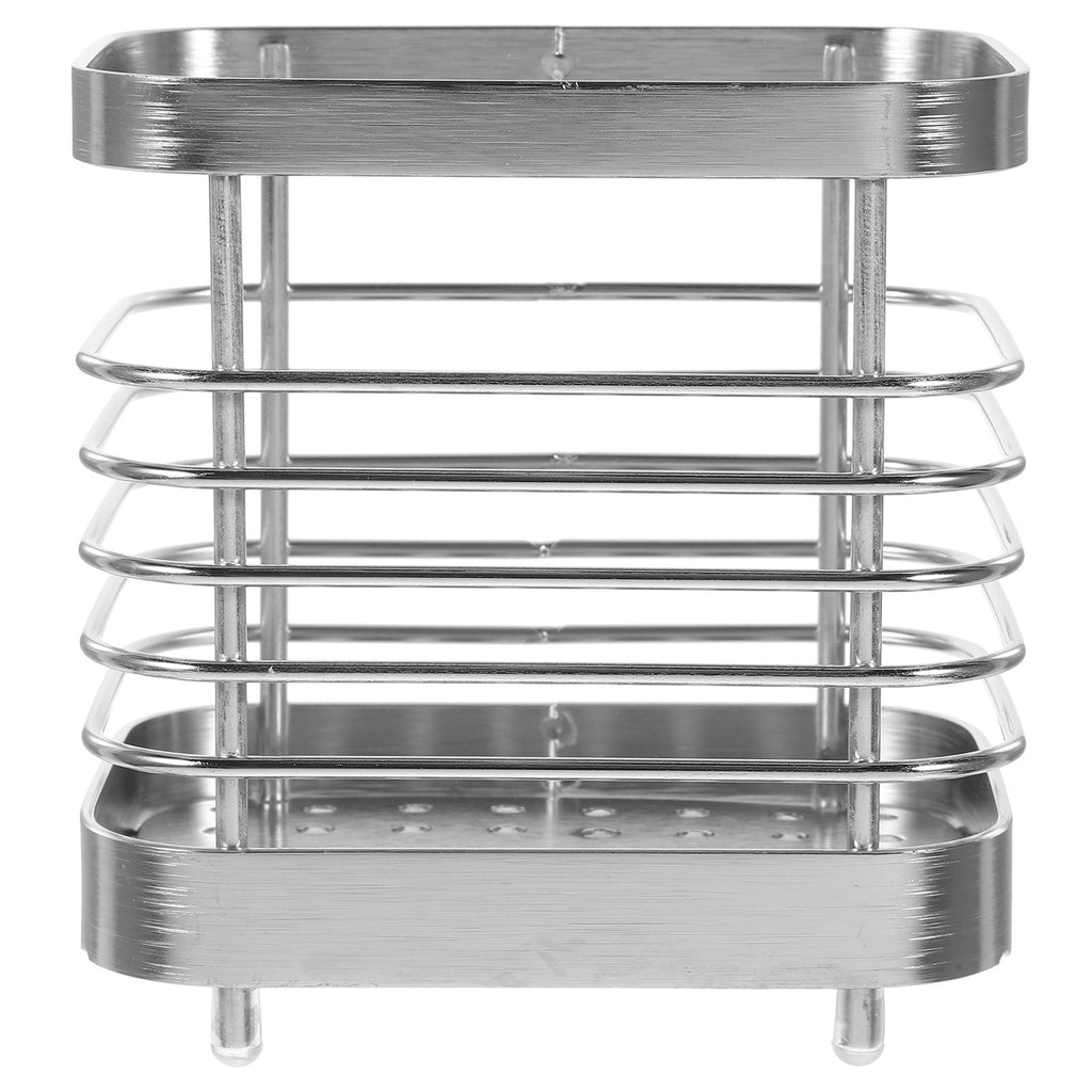 unbranded 2pcs Stainless Steel Cutlery Holder Kitchen Worktop Spoon Stand Space-saving Kitchen Utensil Holder – Durable Stainless Steel Construction for Flexible Room-to-Room Use