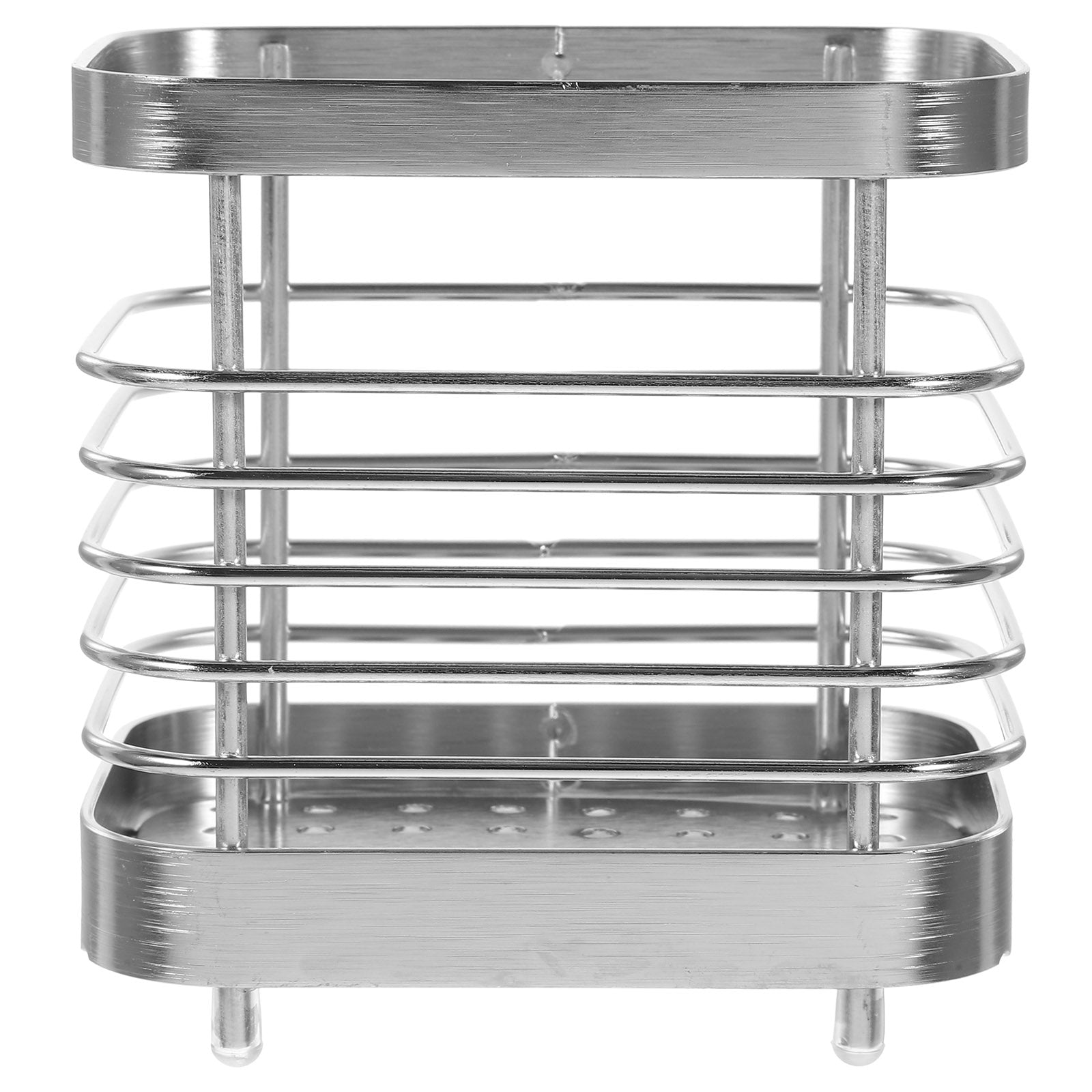 unbranded 2pcs Stainless Steel Cutlery Holder Kitchen Worktop Spoon Stand Space-saving Kitchen Utensil Holder – Durable Stainless Steel Construction for Flexible Room-to-Room Use