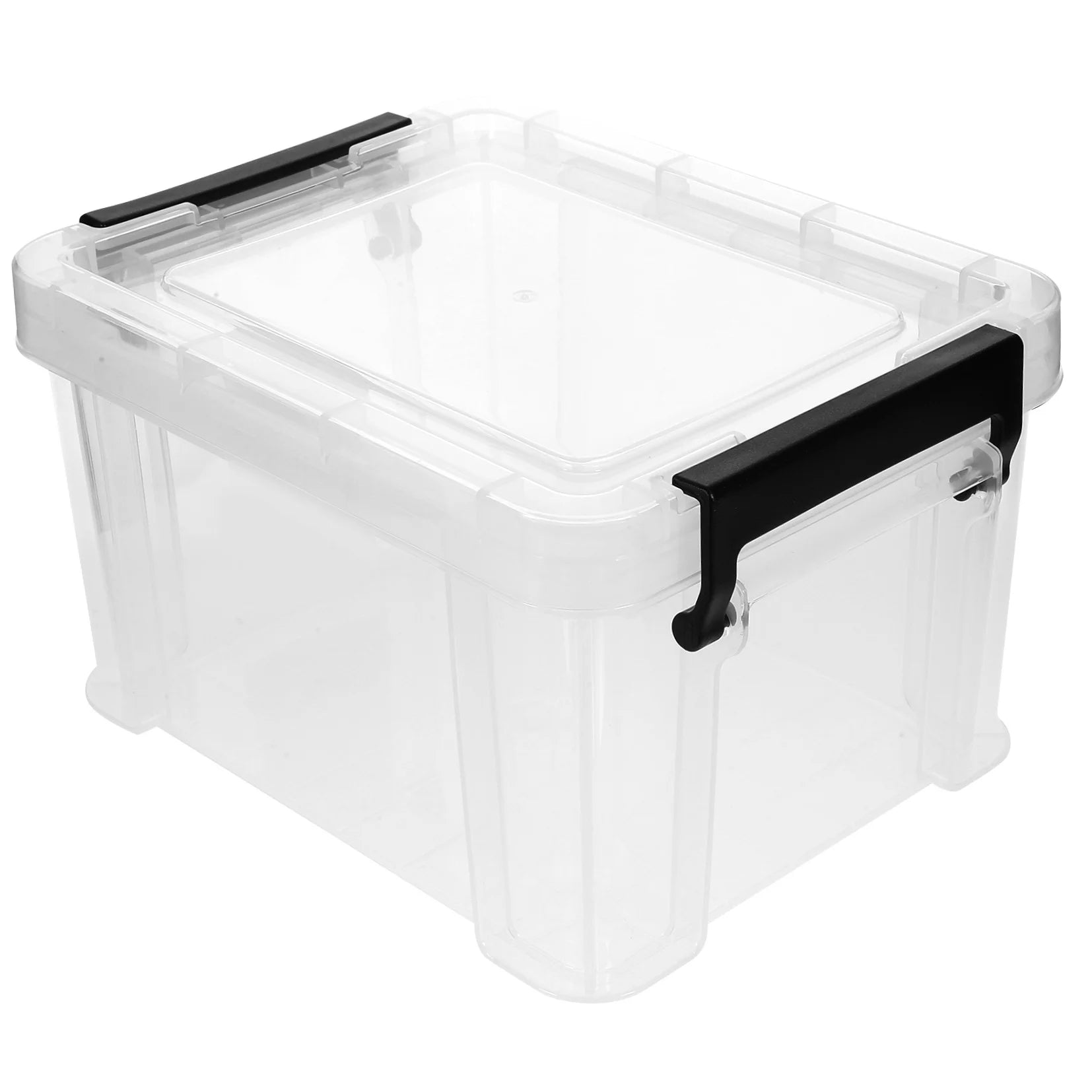 Lids Office Stationery Storage Box 21X16.4X12.5CM Transparent – Clear-View Organization for Flexible Room-to-Room Use