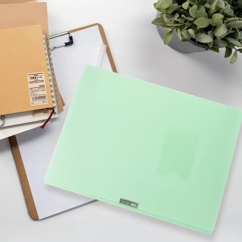 A4 File Box Photo Storage Boxes Organizer Folder Office Light Green – Practical Home Organization for Flexible Room-to-Room Use