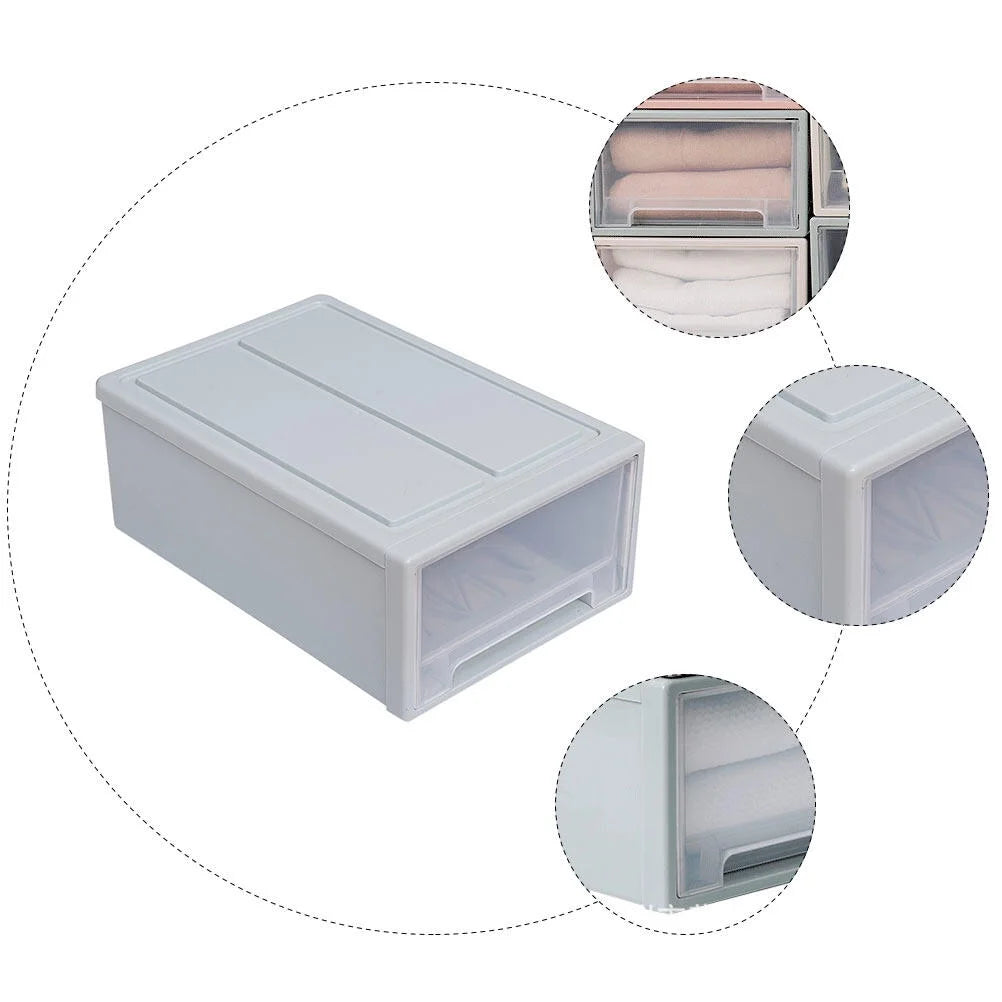 3pcs Drawer Clothes Storage Box Closet Storage Organizer Holder Box for Children Kids RoomNursery Playroom Blue – Multiroom Organization Format for Flexible Room-to-Room Use