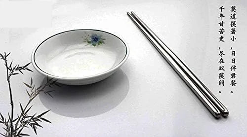 Stainless Steel Chopsticks Metal Reusable Dining Chopsticks 10 Pairs$$Home Decor Kitchen & Other – Durable Stainless Steel Construction for Flexible Room-to-Room Use