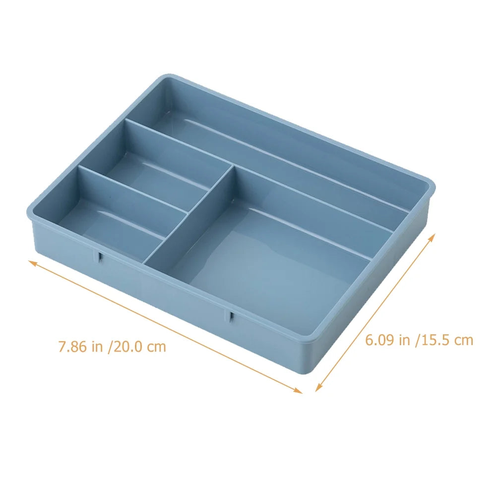4 Pcs Office Storage Bins Drawers Four Grid Box Four-grid Compartment Case – Compartmented Organization for Flexible Room-to-Room Use