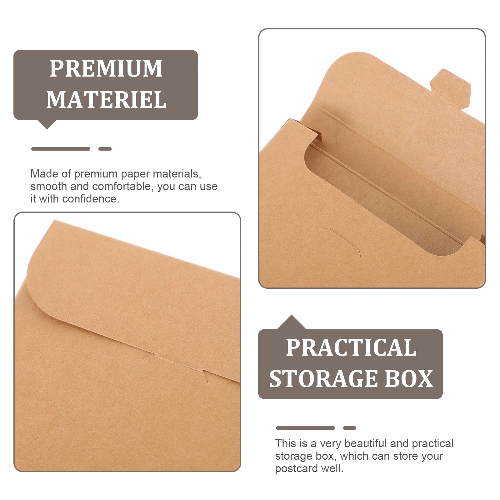 20 Boxes Storage Bins Postcard Organizer Packaging – Practical Home Organization for Flexible Room-to-Room Use