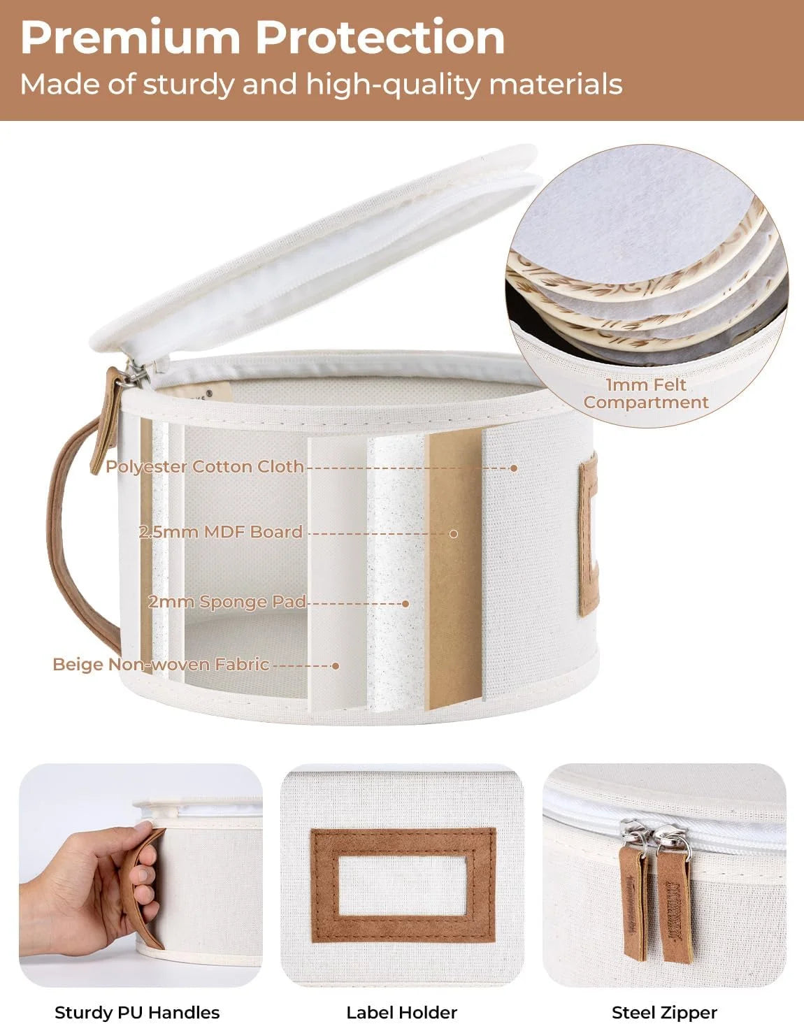 China Storage Containers 5 Pack Beige – Convenient Multi-Piece Set for Flexible Room-to-Room Use