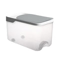 20 Catties Rice Storage Box Jar Cereal Container Dispenser Office Grey – Practical Home Organization for Flexible Room-to-Room Use