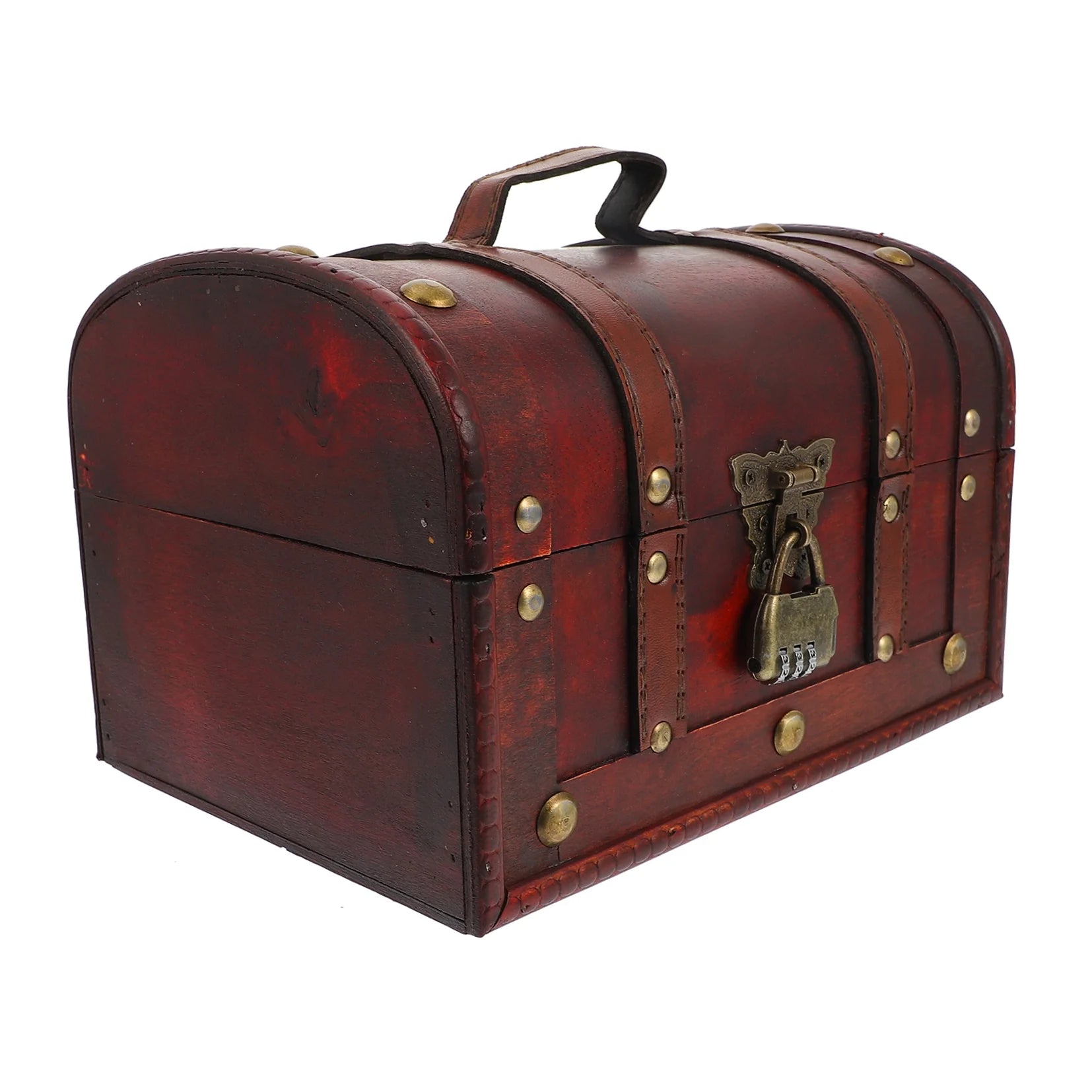 Vintage Storage Container Antique Decorative Boxes with Lids Travel – Secure Lid Design for Flexible Room-to-Room Use