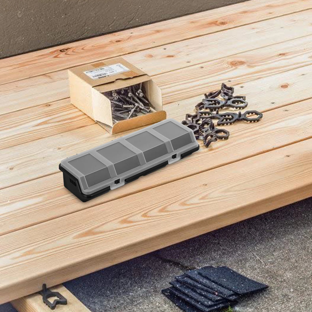 2 Pcs Screw Parts Box Storage Small Organizer Large Organizers and Bins Crate Black – Convenient Multi-Piece Set for Flexible Room-to-Room Use